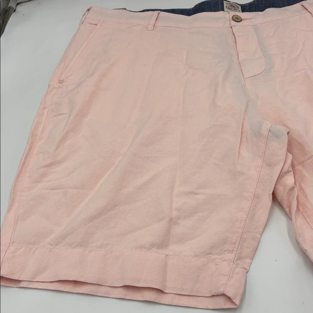 Faherty Malibu Cotton and Linen Blend Chino Shorts